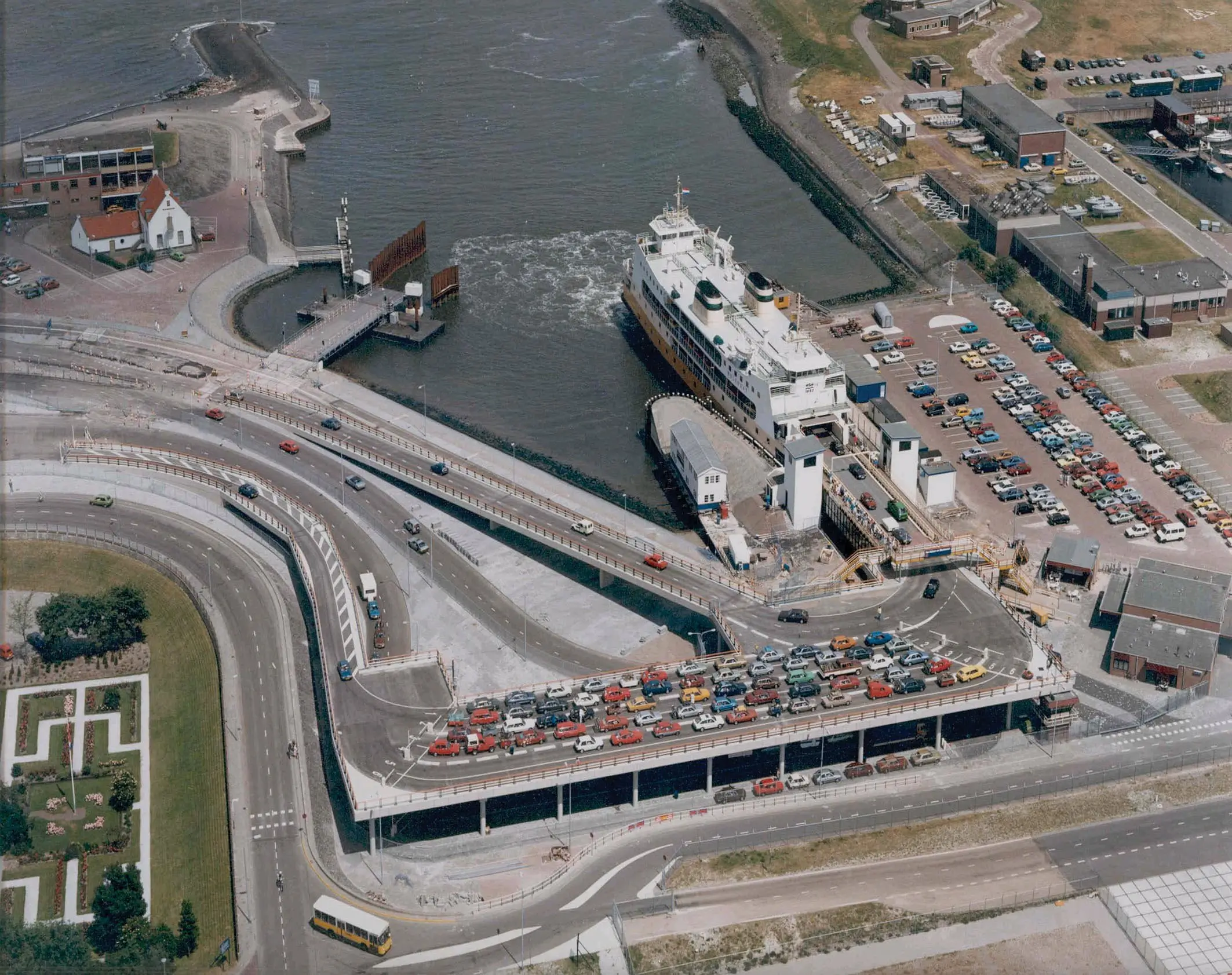 Bovenaanzicht van Teso Veerhaven Den Helder