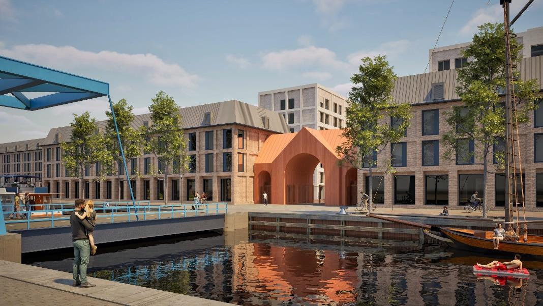 Impressie van hoe de toekomstige legering op Buitenveld eruit komt te zien.